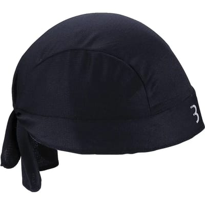 BBB Cycling Fiets Bandana ComfortHead - Helmmuts Zomer - 10-25 °C - Fietsmuts Voor Onder Helm - Mesh Bovenstuk Voor Extra Ventilatie - Zwart - BBW-99