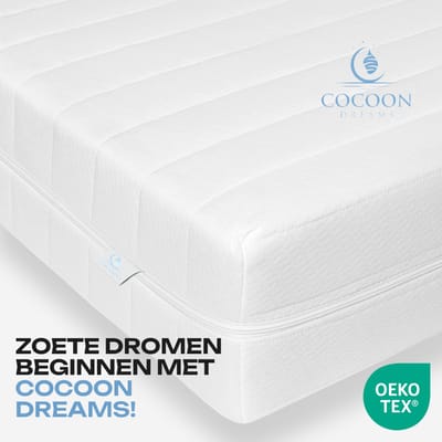 Matras - 90x200 cm - Hotel XXL - PREMIUM - Nasa Koudschuim - 14CM - Orthopedisch - Anti-allergie - Afritsbaar / Wasbaar - Stevig