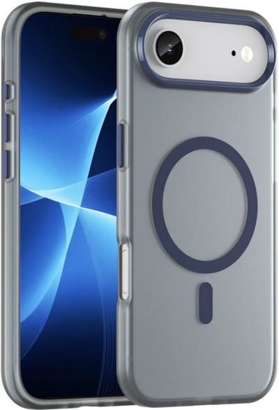 YPCd MagSafe Backcover Geschikt voor Apple iPhone Air – Shockproof TPU Hoesje – Sterke MagSafe Magneet – Camera Bescherming – Donkerblauw