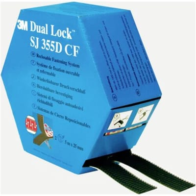 3M Dual Lock SJ355DCF REF Klittenband Om vast te plakken Paddenstoel (l x b) 5000 mm x 25 mm Zwart 1 paar
