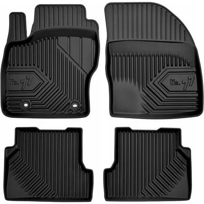 FROGUM No.77 - Automatten Set - FORD Focus Mk2 automat - TPE rubber - 3D randbescherming - Duurzaam en geurloos