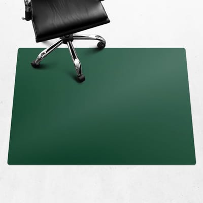 Wallfluent - Vloerbeschermer Groene Eucalyptus - 140x100 cm - Donkergroen Bureaustoelmat - Rechthoekig - Vloerbeschermer PVC-Stoel Mat-Kantoordecoraties - Koele en donkere kleuren