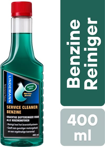 Lindemann Service Cleaner Benzine 400ML - Motor Reiniger Benzine - Benzine Additief - Motorreiniger - Brandstofsysteem Reiniger - Injector Cleaner Benzine - Injectie Reiniger - Katalysator Reiniger - Motor Onderhoud - Motor Onderhoudsproducten