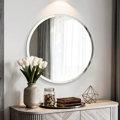 Artloge Spiegel rond - frameloos - afgeschuinde rand - 70x70cm