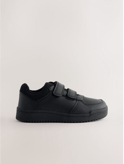 Next - Jongens - 3 paar schoolschoenen met klittenbandsluiting met brede pasvorm (G) - Zwart
