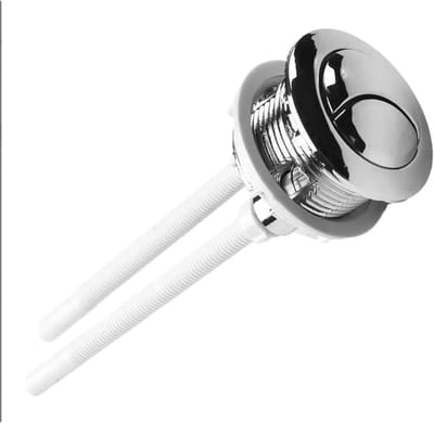 Toilet Spoelknop - Dubbele Knop - Water Besparen - Verstelbare Lengte - 38mm Diameter - Chroom