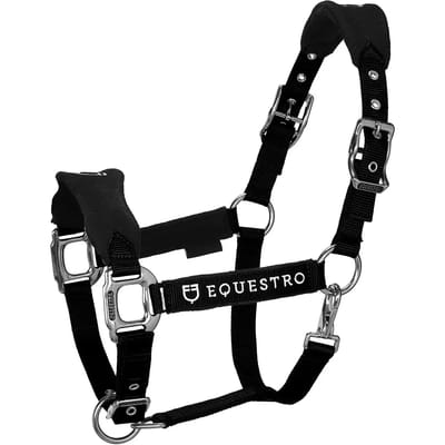 Nylon halster en longe voor paard in nylon Equestro