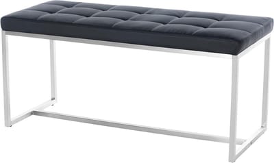 Zitbank - Bank meubel - Comfortabel zitten - Stabiel onderstel - 100 cm breed - Zwart