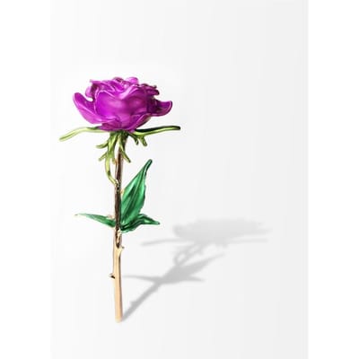 Mode Klassiek Emaille Rozenbloem Broches Voor Vrouwen Bloemen Bruiloft Feest Casual Broche Spelden helder roze