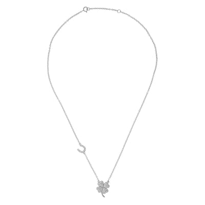 Orphelia ZK-7364 - Ketting Lucky - Zilver 925 - Zirkonia - 42 cm