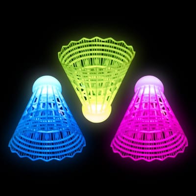 Lichtgevende Shuttle - Sportballen Set - Avond Sporten - Ingebouwd LED Licht - 3 Stuks - Meerdere Kleuren