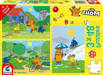 Kinderpuzzel - Legpuzzel Set - Kinderen Leren Vormen - 3 x 48 Stukjes - 263 x 178 cm - Multicolor