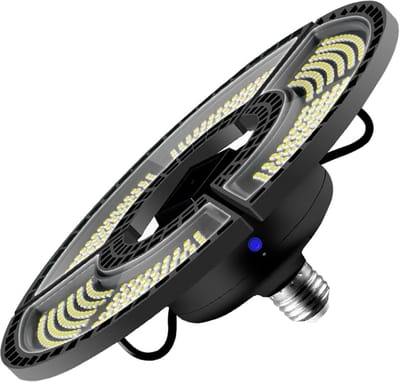 LED Garageverlichting - Vervormbare Lamp - Werkplaats Verlichten - Verstelbare Panelen - 80W - Warm Wit