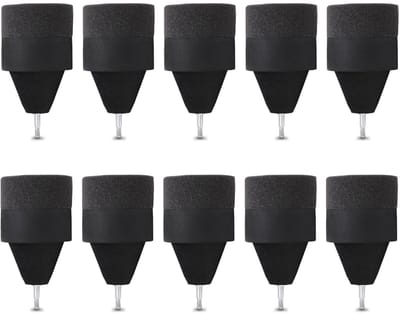 Dailygoods- Pijlpunt - Set van 10 - Schokabsorberend - Zachte Sponskop - Praktische Vervangkop - Duurzaam Materiaal - Diameter 5,5 cm - Pijlen