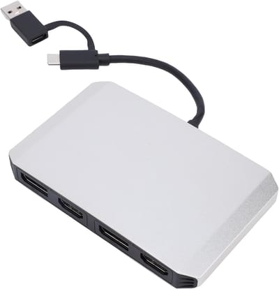 Dubbele Monitor Adapter - USB C HDMI DP - Productiviteit Verhogend - 5K 60Hz Resolutie