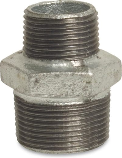 Malleabele Dubbele Nippel 245 - Gal - 1/2x1/4