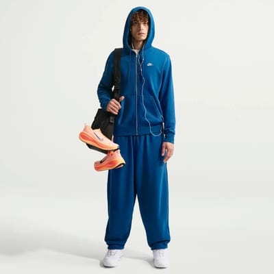 Hooded sweatshirt met rits Nike Club