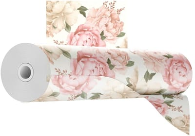 Polami - Papieren Muurbehang - Roze Bloemen - 10m