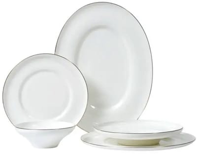 Bricard Macon – Porseleinen Serviesset/Dinerset – 25-Delig – Wit/Goud