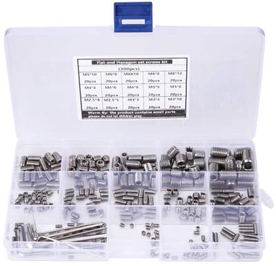 Allecto - 300 stks Hex Grub Screw Kit - Bevestigingsmiddelen
