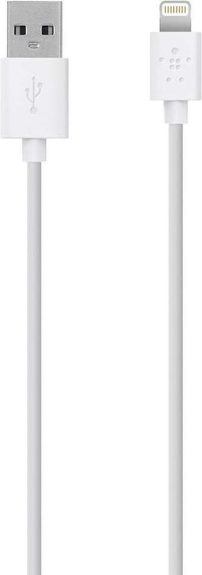 Belkin MIXIT Metallic Apple Lightning naar USB Kabel - 1.2 meter - Wit