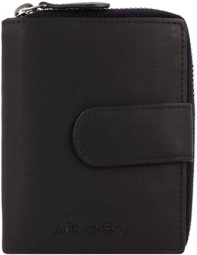 Jack Kinsky Aruba Portemonnee Leder 2.5 cm - Dames - Staand formaat - schwarz