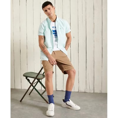 Klassiek overhemd Superdry Oxford University en coton bio