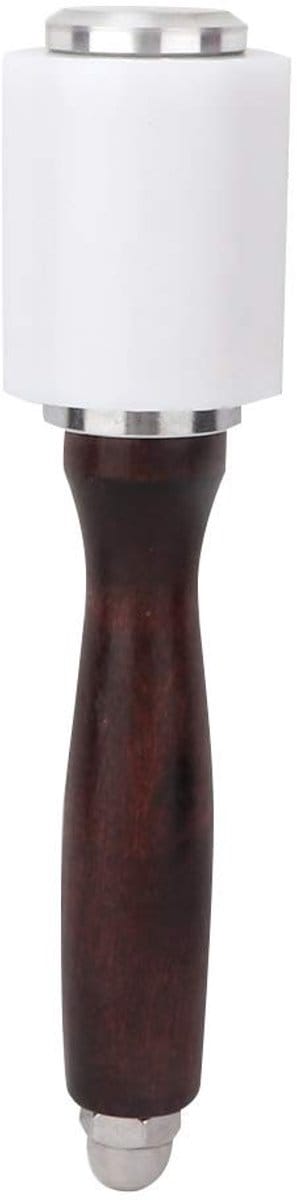 Dailygoods- Ponsenhamer Professioneel Ontwerp - Nylon Hamerkop - Houten Handvat - Lichtgewicht 360g - Eenvoudig te Bedienen - Duurzaam en Praktisch - Leermallet