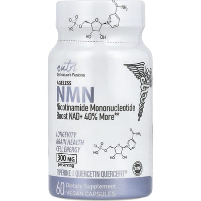 Nature's Fusions, Ageless NMN, 300 mg, 60 Veggie Capsules (150 mg per capsule)