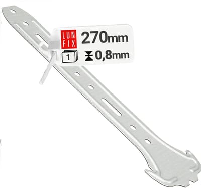 LUN FIX - Ankerhanger 270 mm - 1 stuk - Voor CD-profielen 60/27 - Corrosiebestendig - Plafondconstructie