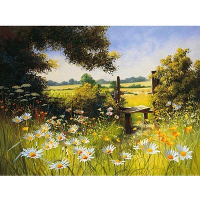 Diamant peinture fleur paysage image de strass diamant broderie arbre peinture strass 20X30CM black