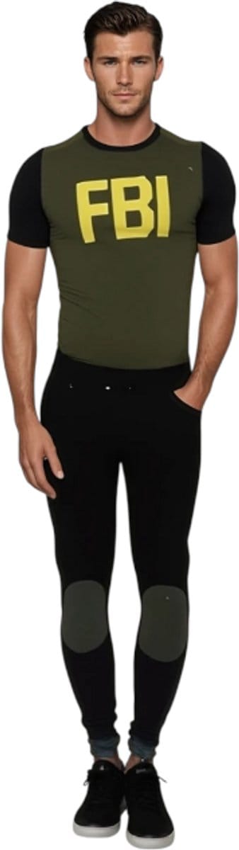 Verleidelijke FBI Roleplay Outfit – Shirt, Broek & Pet – Maat M
