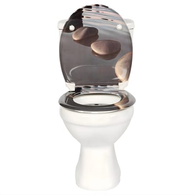 WC-bril - Toiletbril - Voor Badkamer & Toilet – Duroplast met Soft-Close - Met print