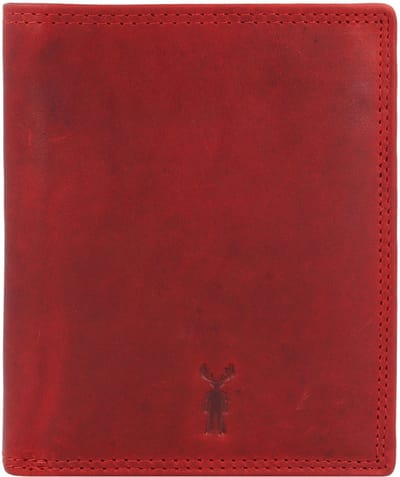 Jack Kinsky Risör Portemonnee RFID-bescherming Leer 11 cm - Jongens - Staand formaat - rot