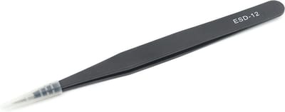 Let op type!! JIAFA JF-603 Straight Tip Tweezers (Black)