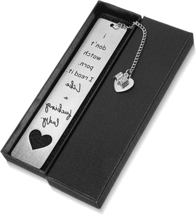 Grappige metalen boekenlegger voor vrouwen - Perfect als cadeau voor afstuderen, verjaardagen of pensioen van leraren, 13 x 2.5 cm, duurzaam roestvrij staal