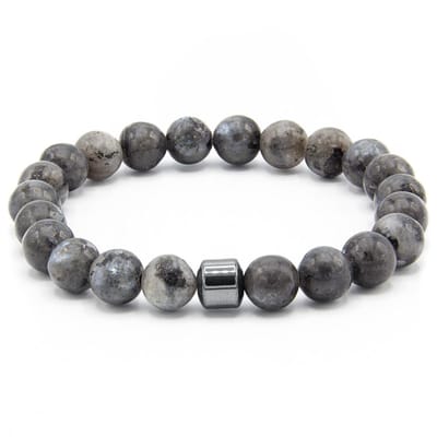 Victorious Natuurstenen Kralen Armband Heren – Zwart – 18cm