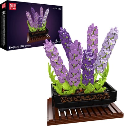 Mould King 24112 - Bonsai Violet Bloem - Bouwset - 744 Stukken