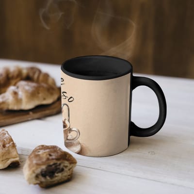 Magische Mok - Foto op Warmte Mokken - Koffiemok - More espresso - Koffie - Eend - Magic Mok - Beker - 350 ML - Theemok