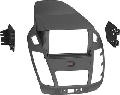 2-DIN Paneel geschikt voor Ford Transit Connect / Tourneo Connect Kleur: Zwart (METRA)
