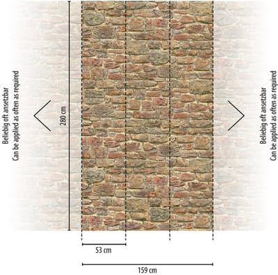 GROTE STENEN FOTOBEHANG | Stoer & robuust - Oranje Rood Bruin - Livingwalls The Wall II