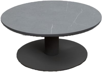 Loungetafel Barletta ø80cm | Desert Pearl & Black