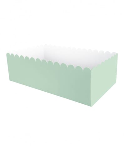 wegwerpbakjes Snack boxes - Pastel green - papier