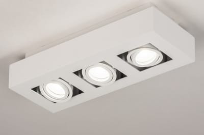 Lumidora Plafondlamp 74137 - Plafonniere - XIRAX - 3 Lichts - GU10 - Wit - Metaal - ⌀ 36 cm