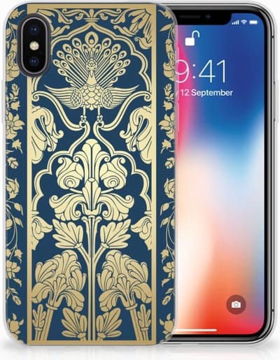 Apple iPhone X | Xs TPU Case Beige Flowers