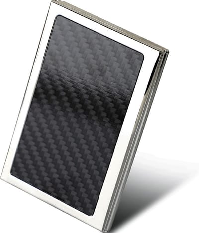 Duurzame Visitekaartjeshouder van Gegevenmateriaal, Slanke Magnetische Visitekaart Case voor Mannen en Vrouwen