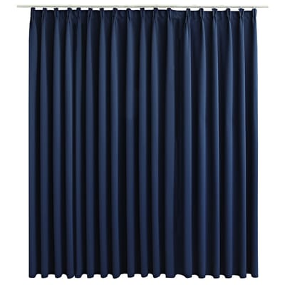 vidaXL - Gordijn - verduisterend - met - haken - 290x245 - cm - blauw