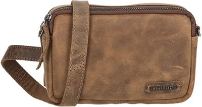 Enrico Benetti Genua Leren Crossbodytas - Dames Schoudertasje van Leer - Camel