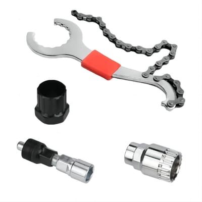 Allecto - Fietsketting Reparatie Gereedschap Kit - Universele Cassettetrekker - Duurzaam en Stevig - Metaal - Tandwieltrekker - Voor Racefietsen en...