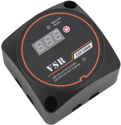 Intelligente Batterij Isolator - Spanningsgevoelig Relais - Accu Bescherming - IP67 Waterdicht - 12V 140A - Zwart